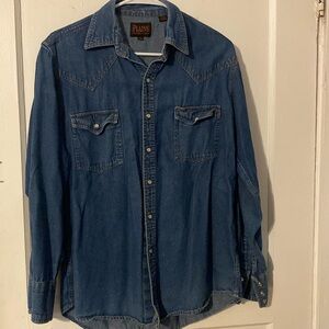 Denim Pearl Snap Western shirt